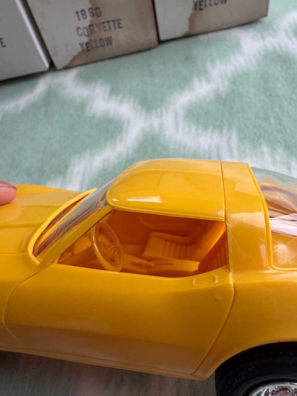 Vintage 1980 Corvette Original GM Promotional Model - Yellow NEW in box - Picture 5 of 10